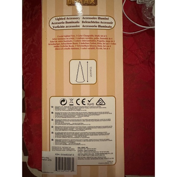 Lemax Lighted Christmas Trees Set of 4 - Picture 5 of 5